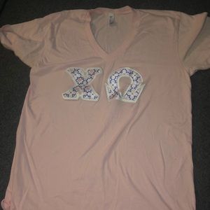 Chi Omega Embroidered Tee